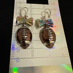 Betsey Johnson NWT Football Dangle Earrings